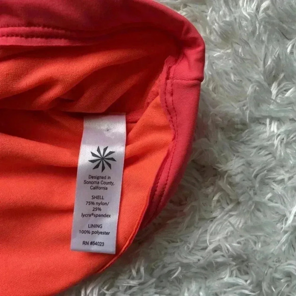 Athleta Halter Swimming Tank Top Orange Size S - Picture 7 of 12